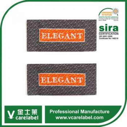 2016 Newest Luxurious Woven Label Custom Garment Woven Label /Shoes woven Label Tag