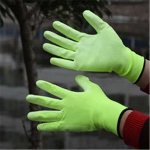 Brand MHR 2015 Cheap Price 13G black PU Work Gloves Palm Coated/working gloves/Workplace Safety Supplies