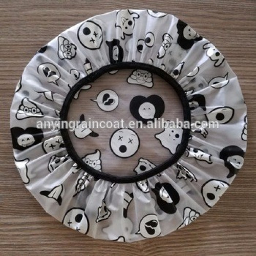 Ucuz fiyat PVC baskılı renkli duş bonesi