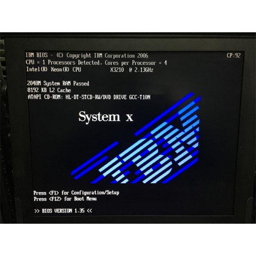 Ibm X3250 Sunucu Quad Core Cpu 2 Gb Ram 2X73 15K Sas