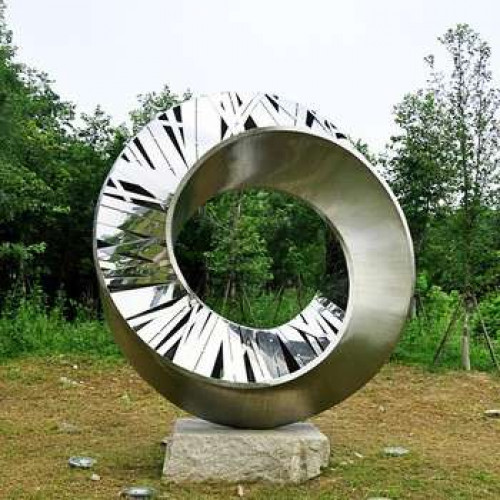 Large size outdoor garden park metal stainless steel sculpture for outside decoration