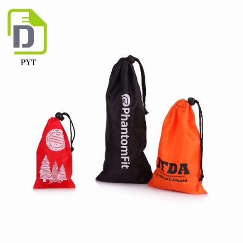 New recycle customized size foldable nylon diaper bag with poly cord