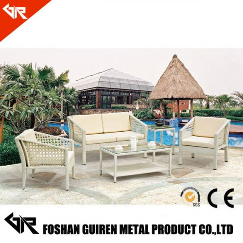 Rattan half moon sofa seat cushion for rattan corner sofa